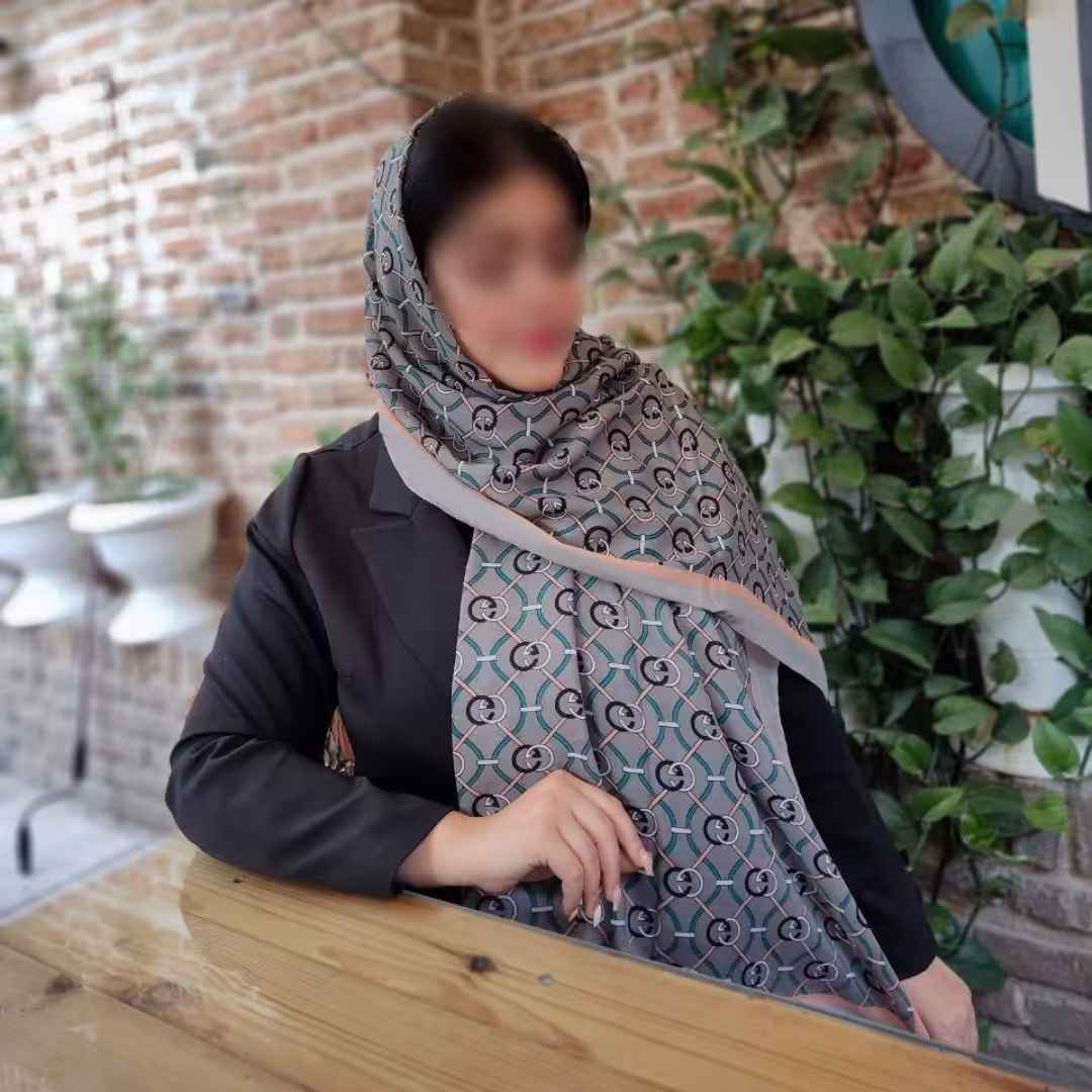 شال نخ پنبه منگوله دار رنگ طوسی  ارسال رایگان 