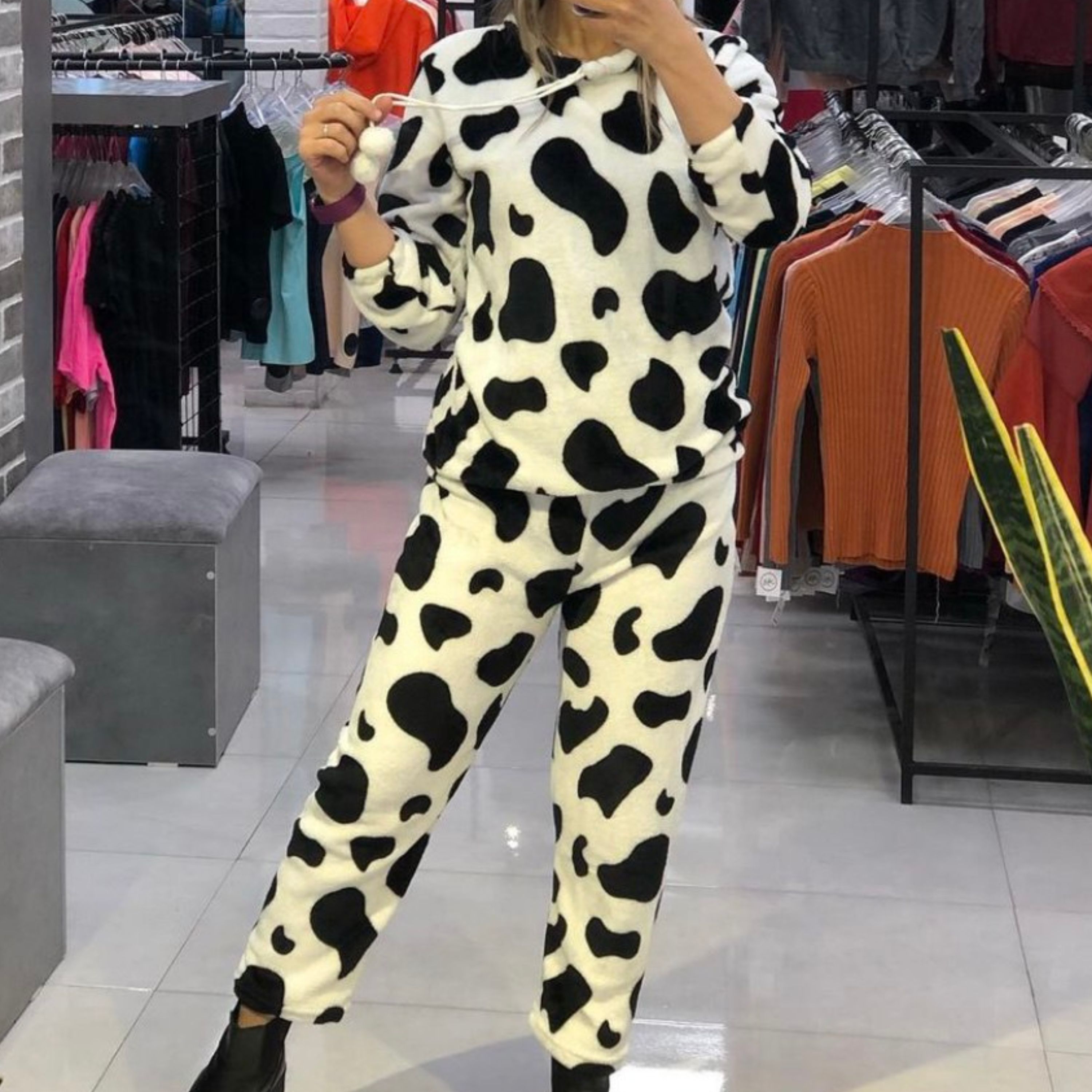 ست گاوی حوله ای جنس تدی حوله ای وارداتی