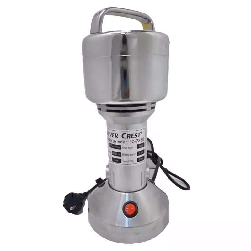 آسیاب نیمه صنعتی سیلور  کرست مدل SC-7880قابلیت این را دارد که حتی سنگ را نیز پودر کند(silver crest)