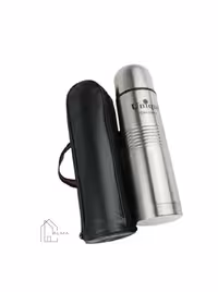 فلاسک نیم لیتری استیل اصل یونیک کاور دار | خانه آلما