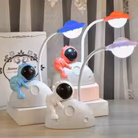 چراغ مطالعه طرح فضانورد و ماه دو حالته