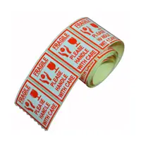 برچسب هشدار آسانکار طرح شکستنی کد FE1 بسته 100 عددی سایز 15×10 سانتیمتر