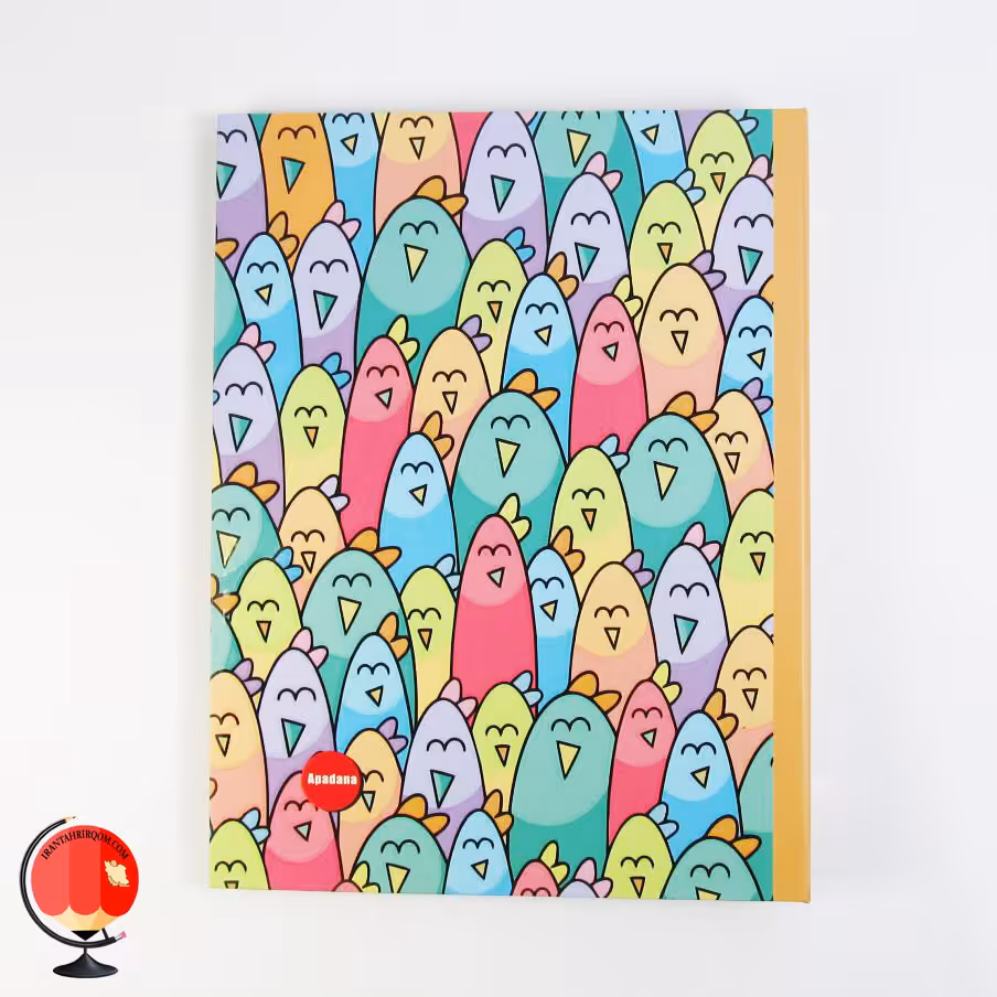 دفتر کلاسوری 100 برگ طرح خوشحال آپادانا