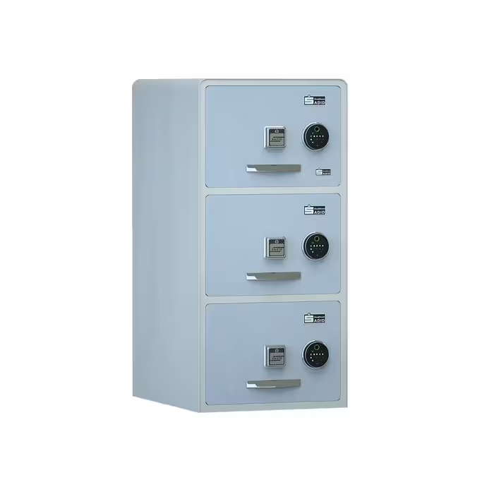 فایل اسناد کشویی لمسی اثرانگشتی نسوز مدل 3 کشو 1100FTAC - تلکام