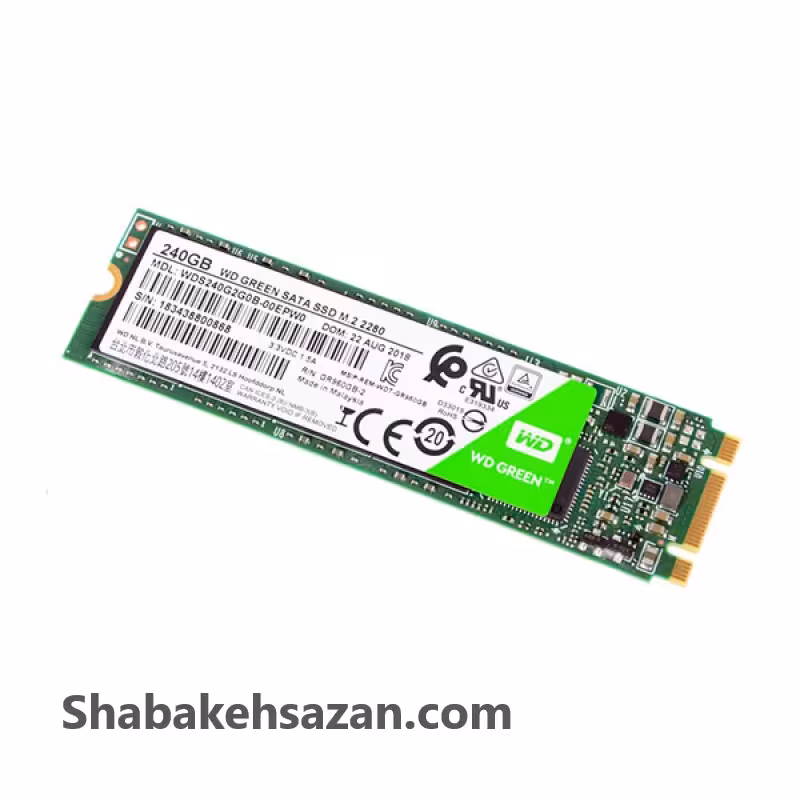 اس اس دی اینترنال وسترن دیجیتال مدل GREEN WDS240G2G0B ظرفیت 240 گیگابایت