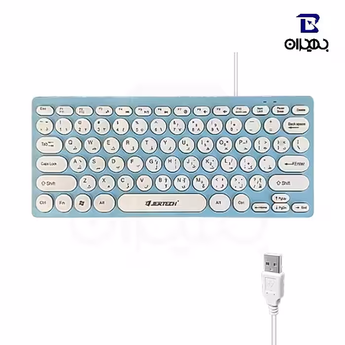 مینی کیبورد جرتک مدل DK500 رنگ آبی