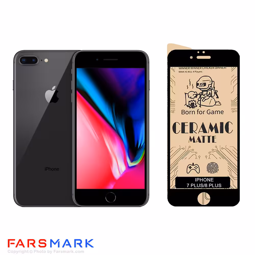 گلس سرامیکی مات گوشی آیفون Apple iPhone 8 Plus
