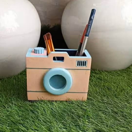 جاقلمی طرح دوربین عکاسی چوبی