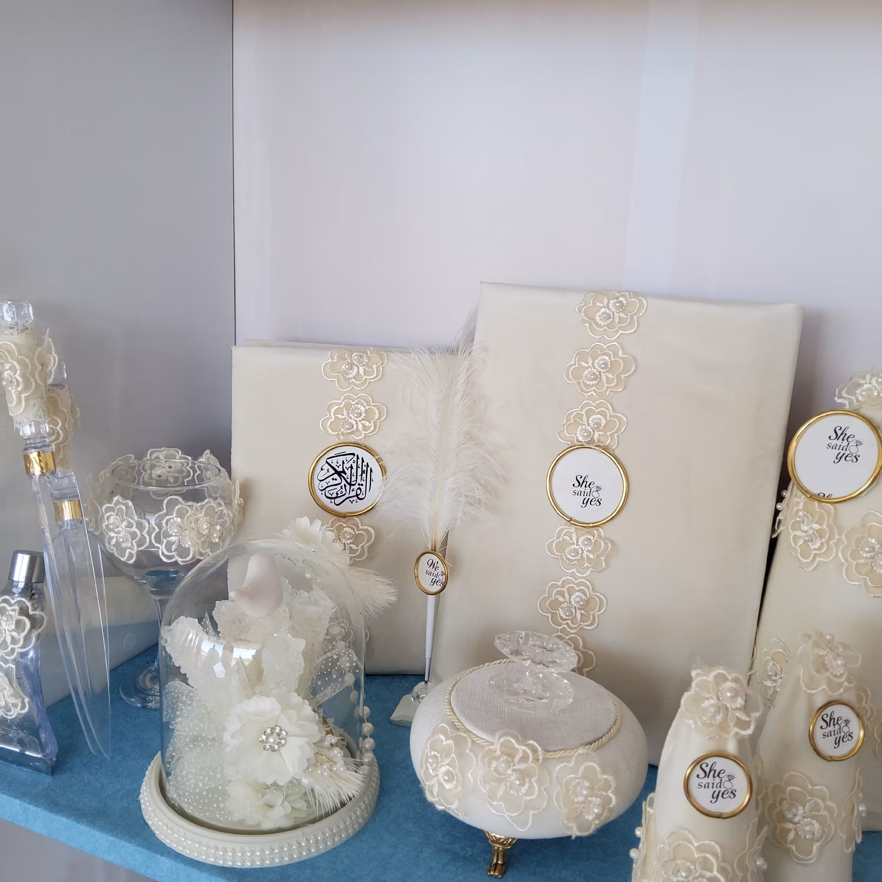 ست بله برون 12 تیکه مخمل 