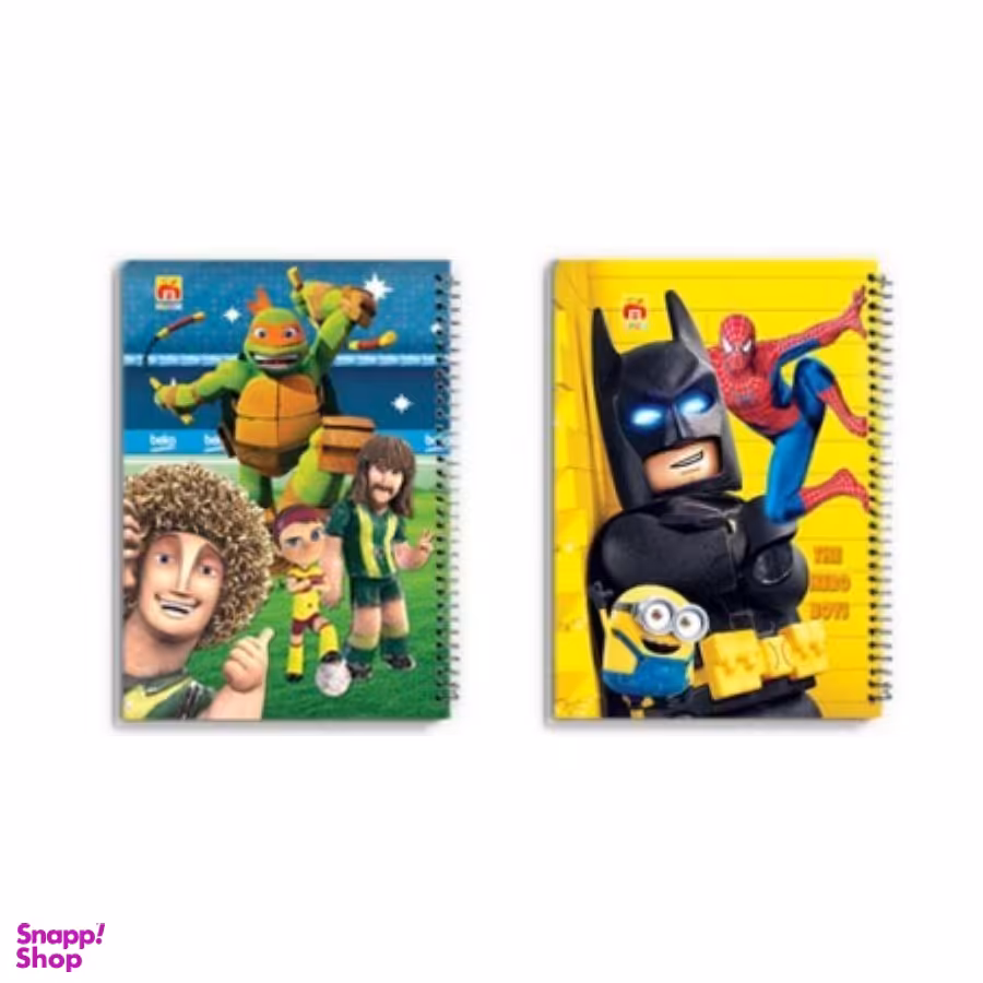 دفتر 40 برگ سیمی طلقی کارتونی نهال کد 7413