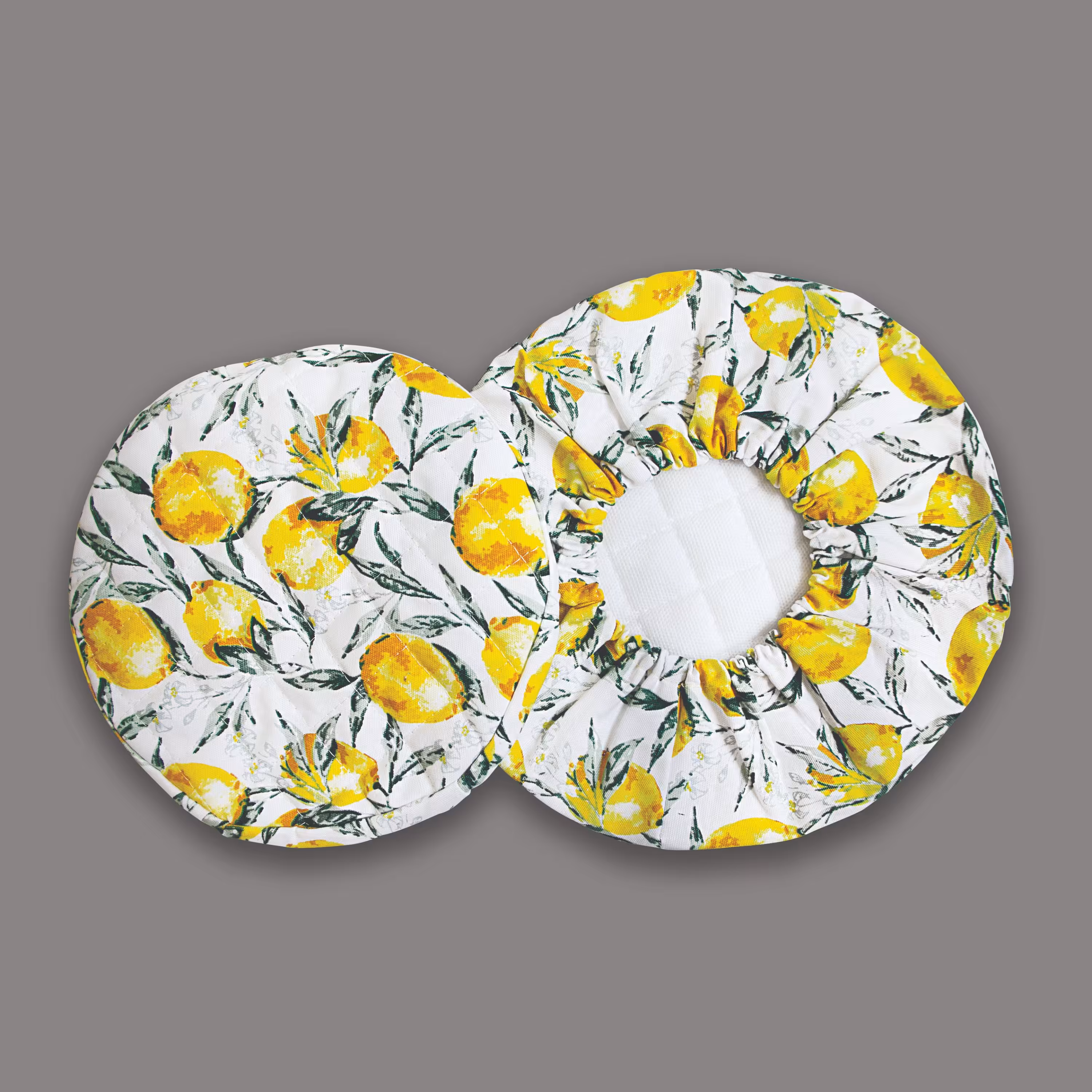 دمکن سه تایی کتان طرح لیمو