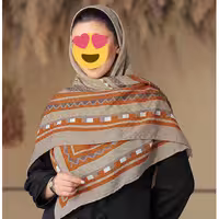روسری نخی بهاره ژاکارد بلاژیو 