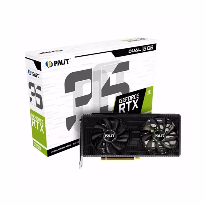 کارت گرافیک پلیت GeForce RTX 3050 DUAL 8GB