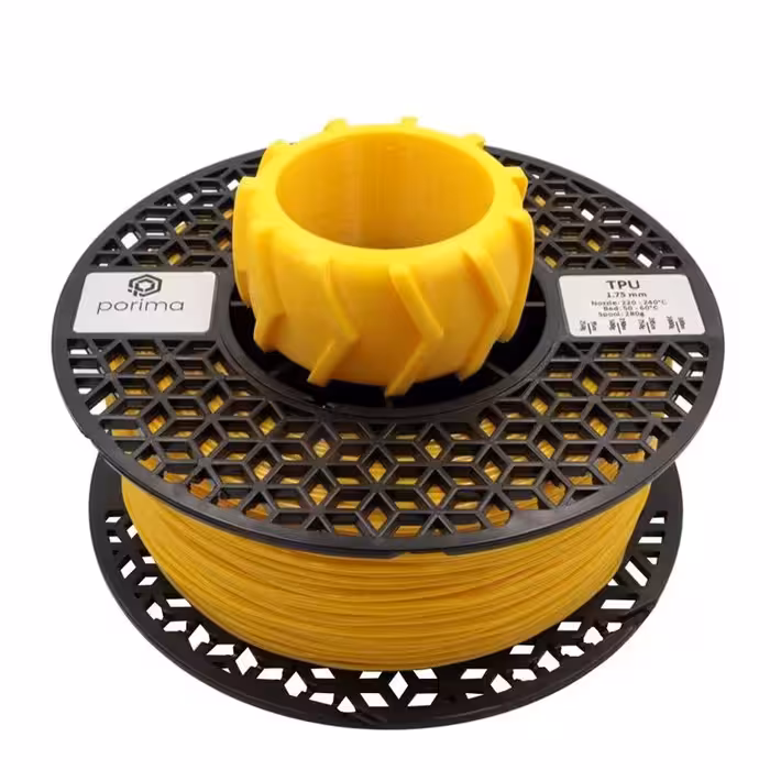 فیلامنت پرینتر سه بعدی TPU زرد برند porima