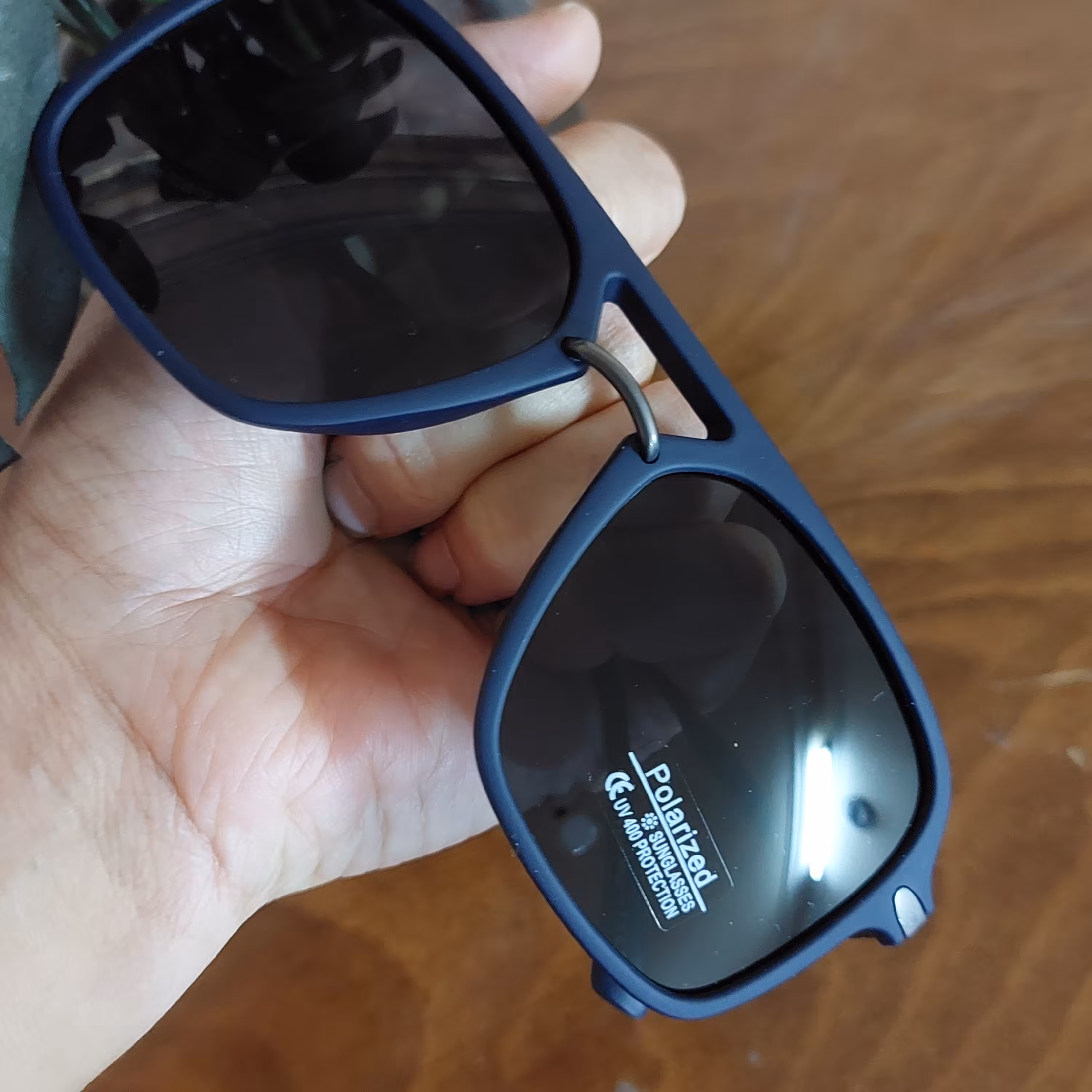 عینک آفتابی پلاریزه مردانه طرح RayBan مدل D22817Pرنگ سرمه ای