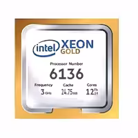 CPU مدل Xeon Gold 6136 برند Intel