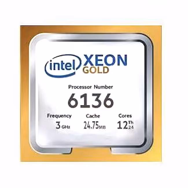 CPU مدل Xeon Gold 6136 برند Intel