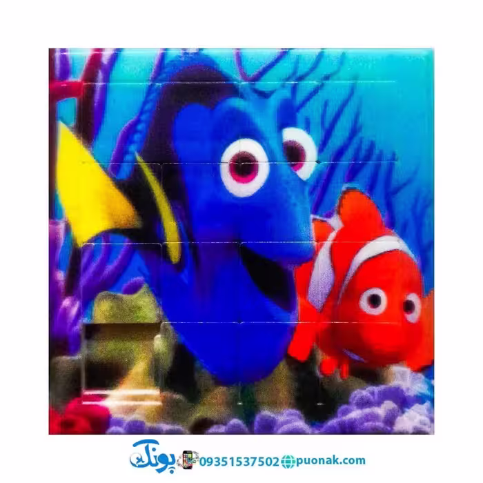 بازی فکری آموزشی پازل کشویی جدول هوش طرح در جستجوی نمو کفشدوزک (سایز 11*11 cm)