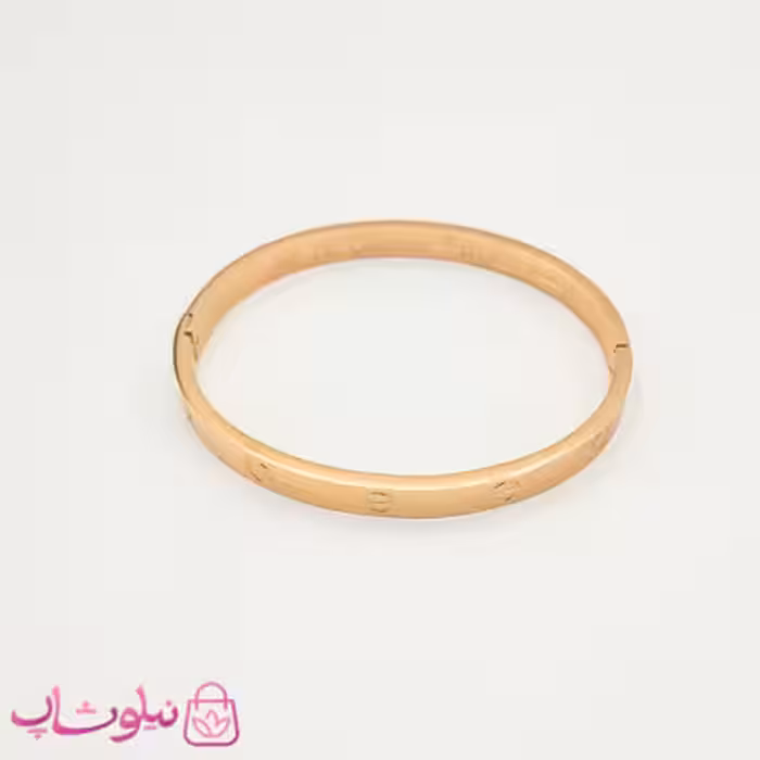 دستبند زنانه مردانه مدل کارتیه لاو رزگلد کد 999