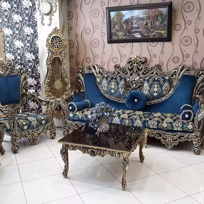 مبل سلطنتی استیل مدل مرجان 9 نفره