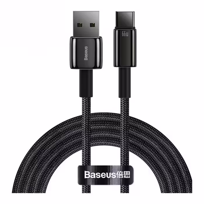 قیمت و خرید کابل تبدیل 1 متری USB به USB-C بیسوس مدل Tungsten Gold CATWJ-B01 | یاس ارتباط