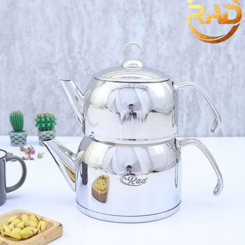 کتری قوری استیل رو همی