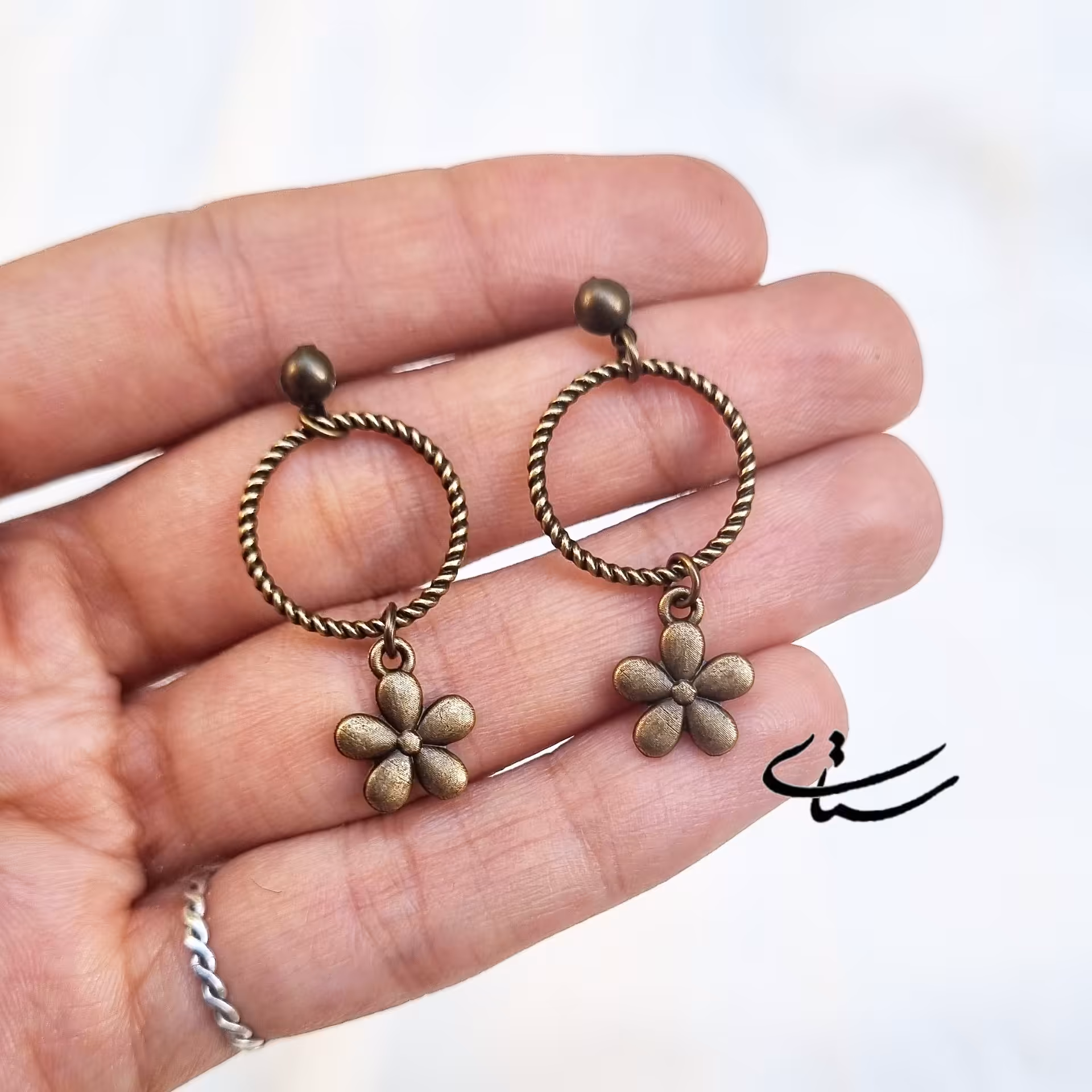 گوشوار برنز شکوفه