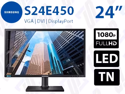 مانیتور سامسونگ S24E-C450D استوک 24 اینچ FHD LED TN 5ms