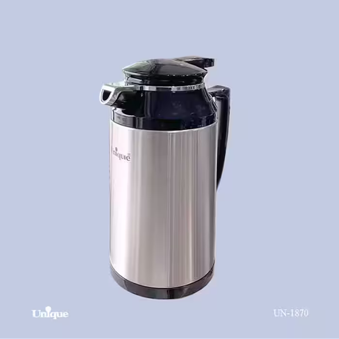 فلاکس شیشه دار استیل 1 لیتر مدل UN-1870 یونیک | کیفیت بالا و طراحی مدرن