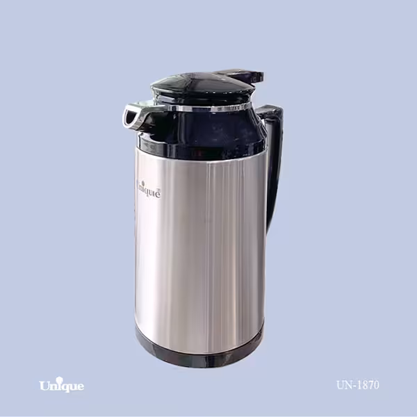 فلاکس شیشه دار استیل 1 لیتر مدل UN-1870 یونیک | کیفیت بالا و طراحی مدرن