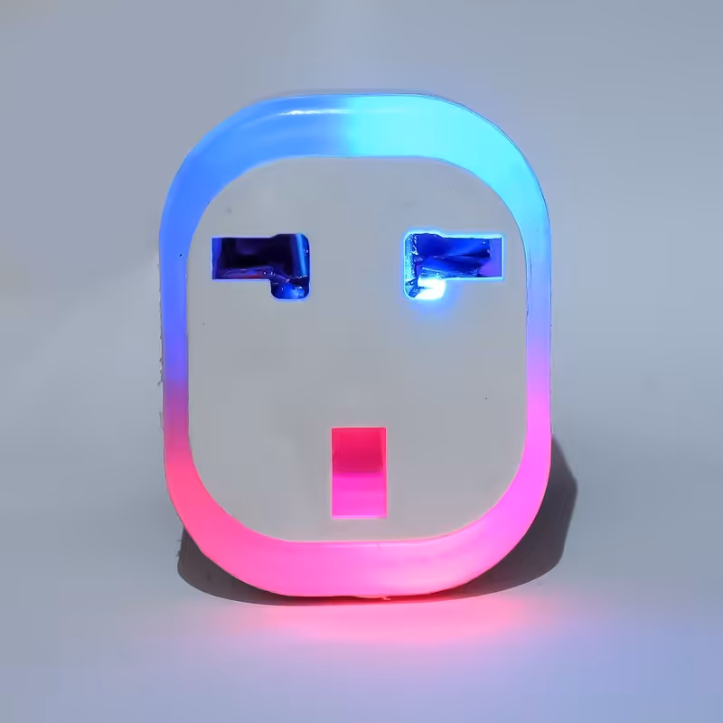 مبدل تبدیل 2 به 3  رنگی شارژر سامسونگ شیائومی شارژر موبایل مبدل برق دوشاخه کلگی شارژر  