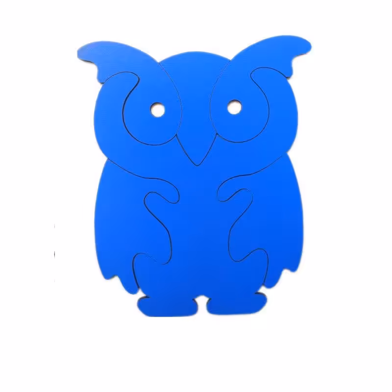 پازل کودک 8تکه مدل جغد A1019   رنگ ثابت جنس MDF  در رنگ بندی متنوع 