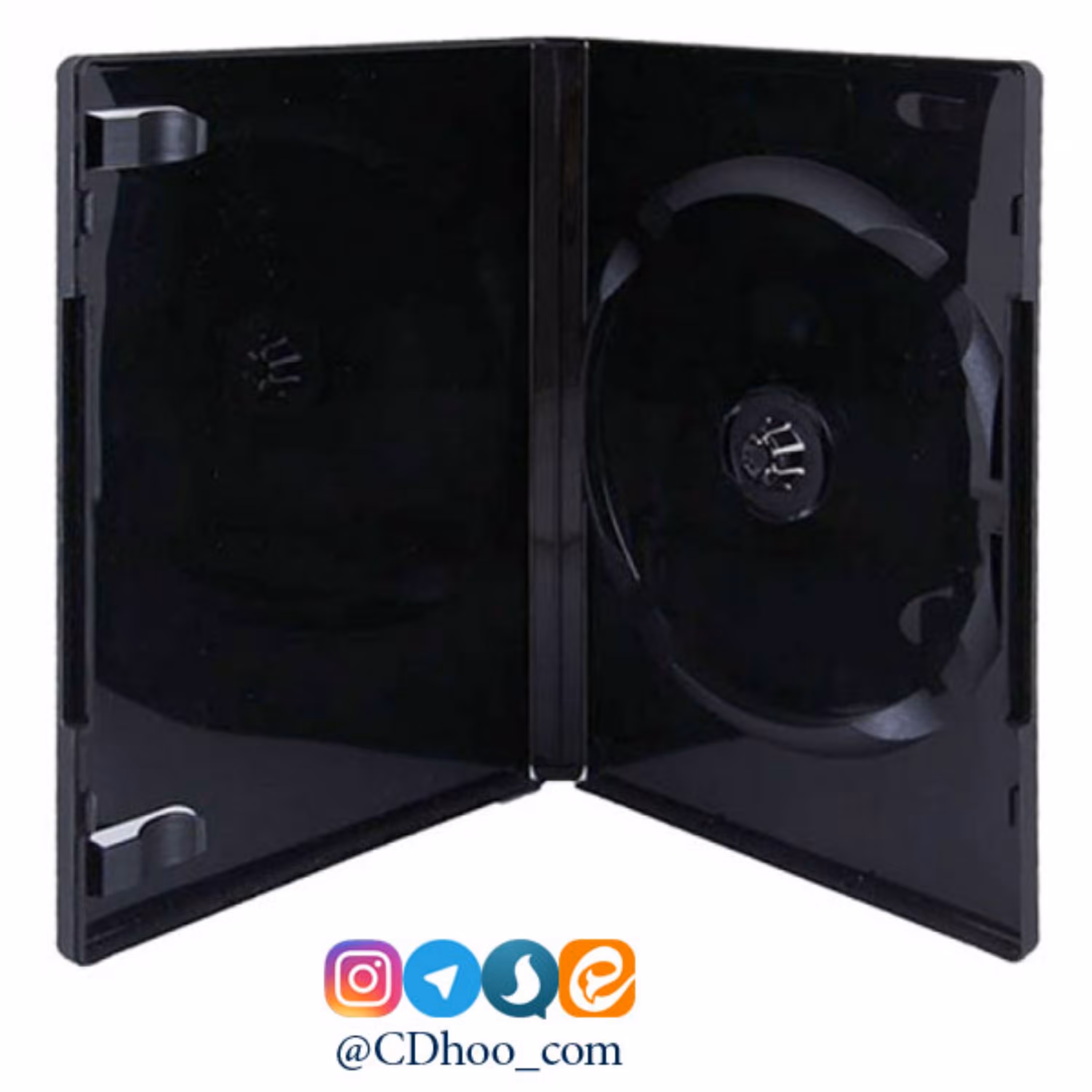 قاب DVD تک - مشکی و شفاف - 14 میلی متری