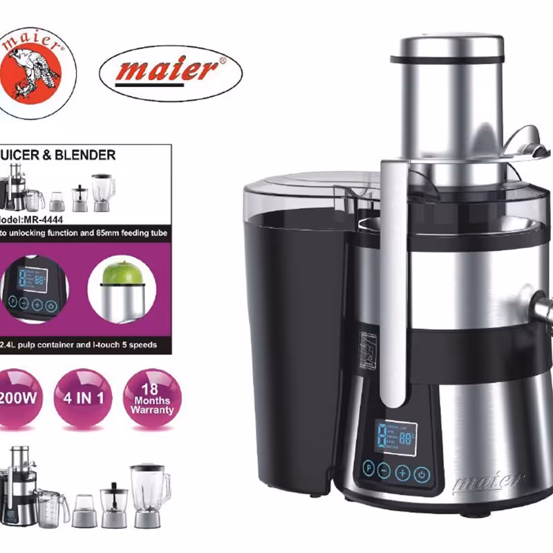 آبمیوه گیری چهار کاره مایر مدل MR-4444  وات 1200