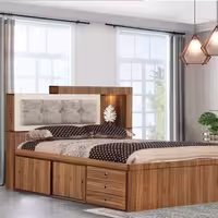سرویس خواب دو نفره ام دی اف ملامینه تیسا Tisa bed set