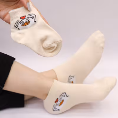 جوراب ست مادر فرزندی اردک قلبی مناسب 1سال تا بزرگسال