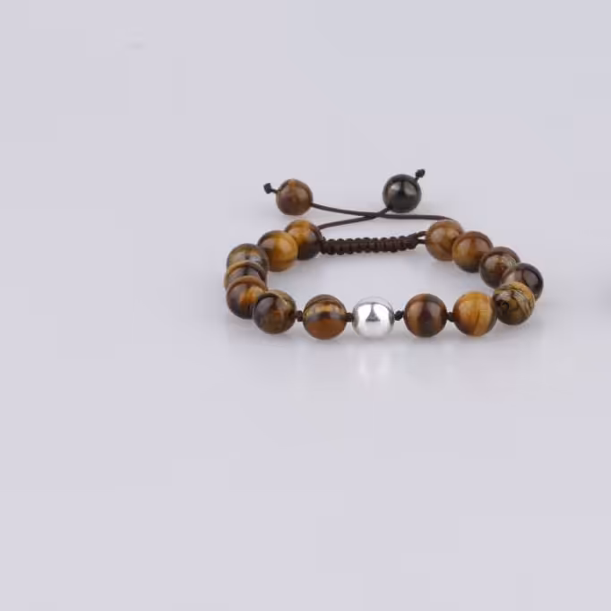 دستبند چشم ببر با میان کار حدید