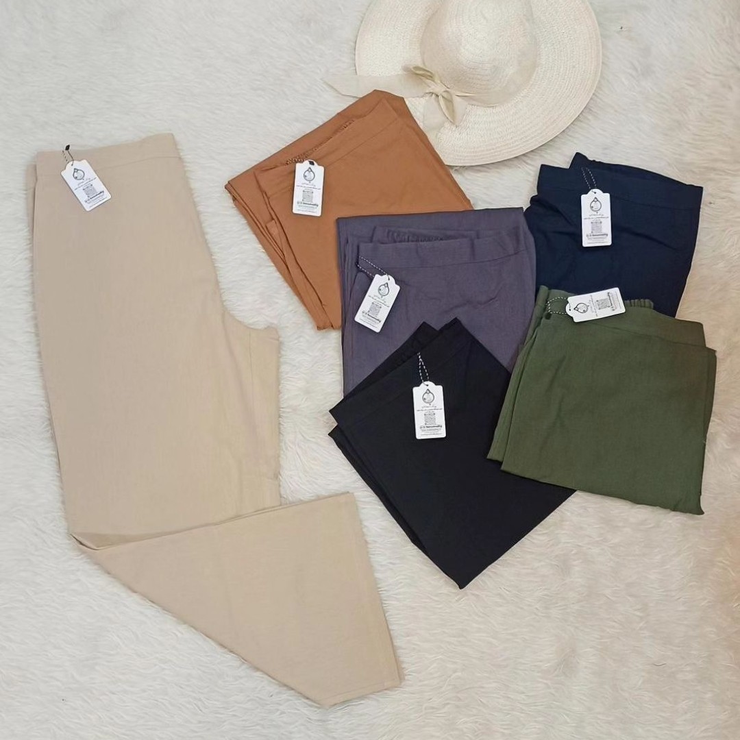 شلوار لنین سایز بزرگ فری سایز تا 56 و دور باسن تا 140 و قد 110 فقط مشکی موجود