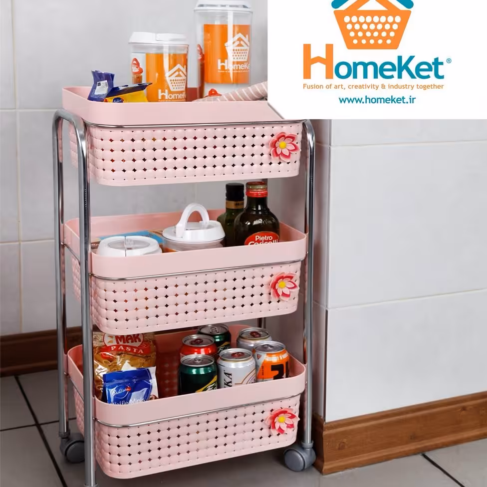 جای سب زمینی و پیاز پایه فلزی هوم کت