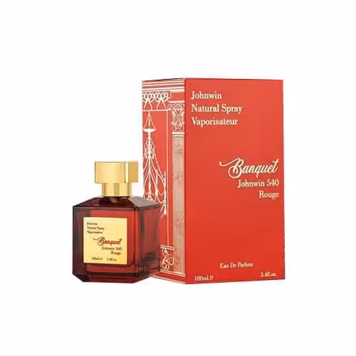 ادکلن BANQUET JOHNWIN 540 ROUGE ادکلن باکارات رژ قرمز جانوین