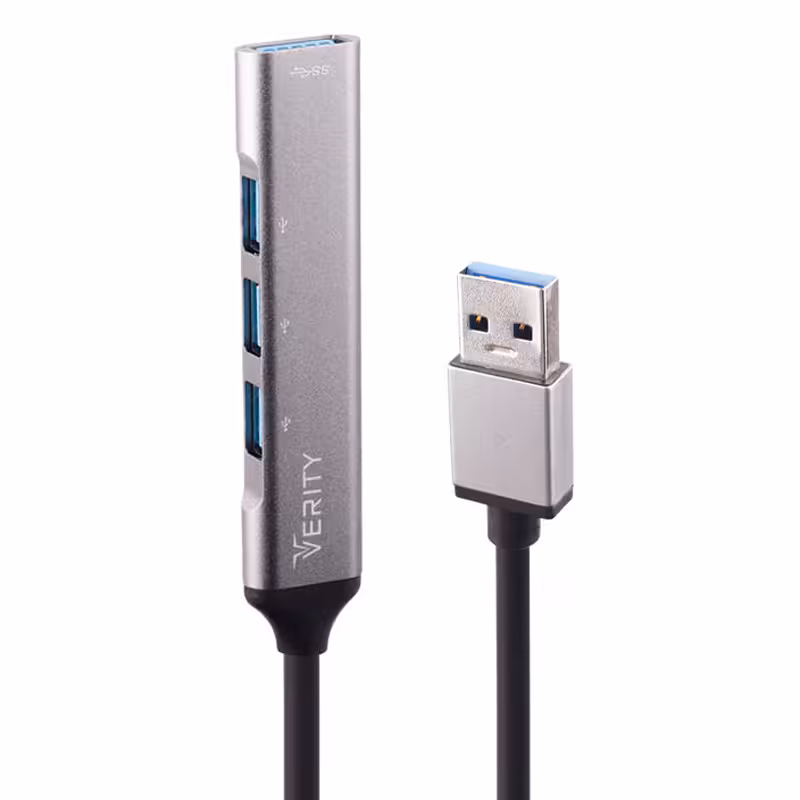 هاب 4 پورت USB3.0 وریتی مدل H409Verity H409 Usb3 4Port Hub