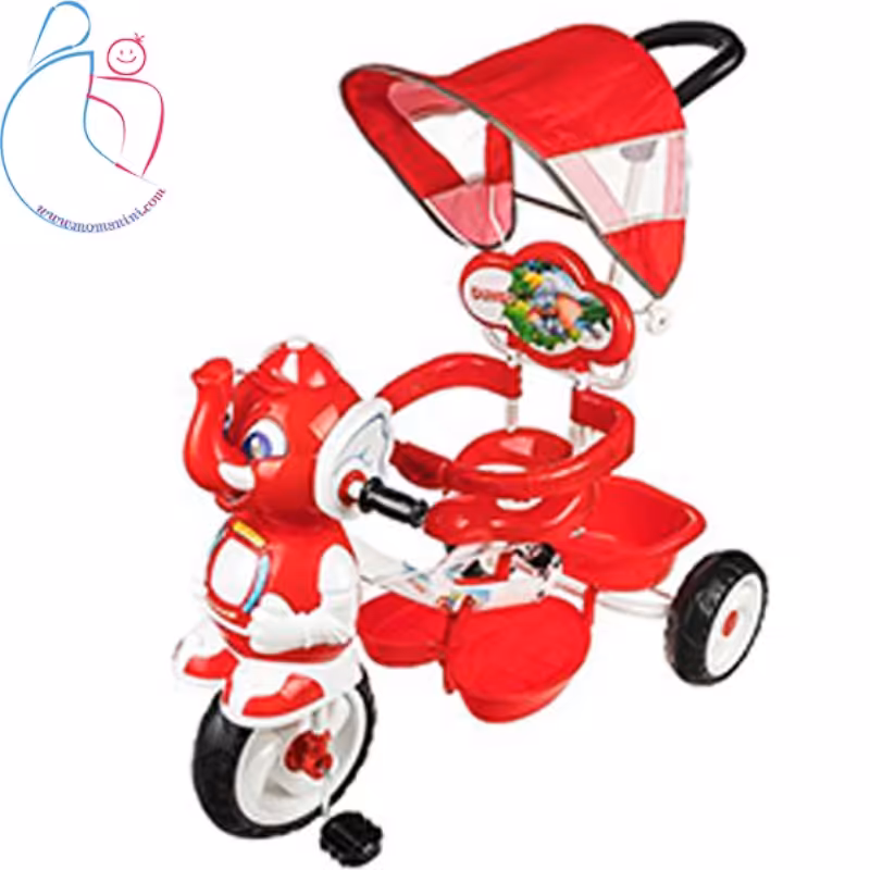 سه چرخه بیبی لند Baby Land مدل Elephent رنگ قرمز مامز نینی