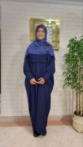مانتو عبایی زمرد کرپ الیزه