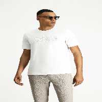 تی شرت سفید مردانه یقه دوچرخه سواری به طور منظم پنبه طرح دار T shirt Kiğılı