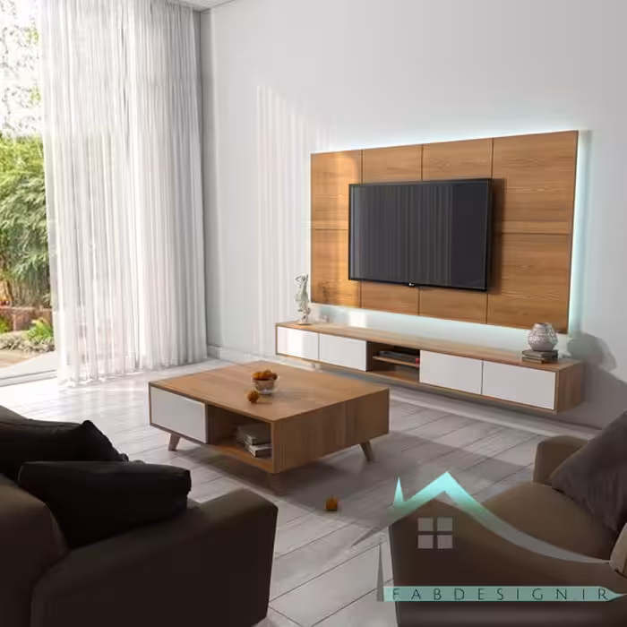 ست میز تلویزیون و میز جلومبلی fabset-206