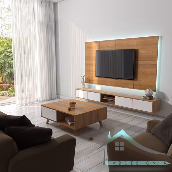 ست میز تلویزیون و میز جلومبلی fabset-206