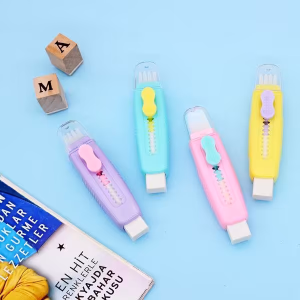 پاک‌کن کاتری، 4 رنگ، همراه با فرچه تمیزکننده، کیفیت عالی