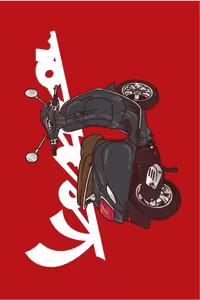 هدبنددستمال سر موتورسیکلت مردانه و زنانه ماسک BUFF FLAG VESPA اورجینال Buffalo