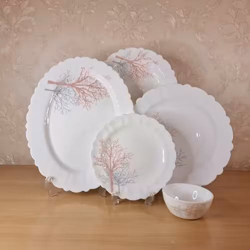 سرویس غذاخوری 25 پارچه آیروپال مدل شادو صورتی