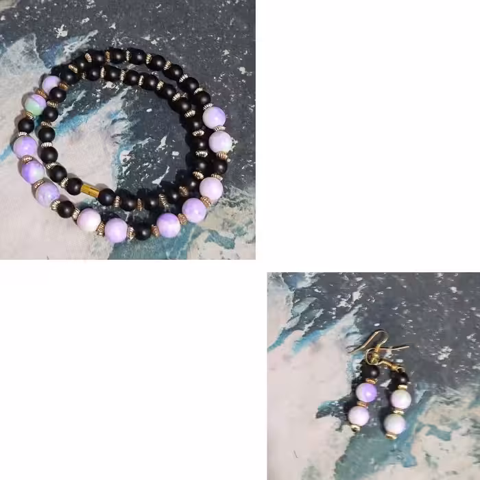 ست گردنبند و گوشواره